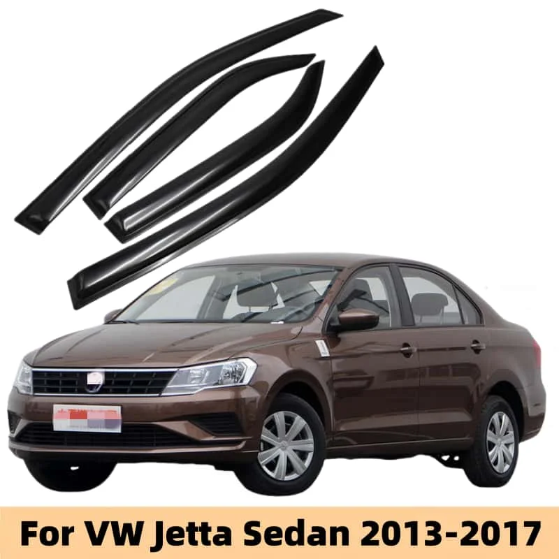 For VW Volkswagen Jetta Sedan 2013 2014 2015 2016 2017Car Styling Accessories Window Visor Deflector Window Rain Guard Cover