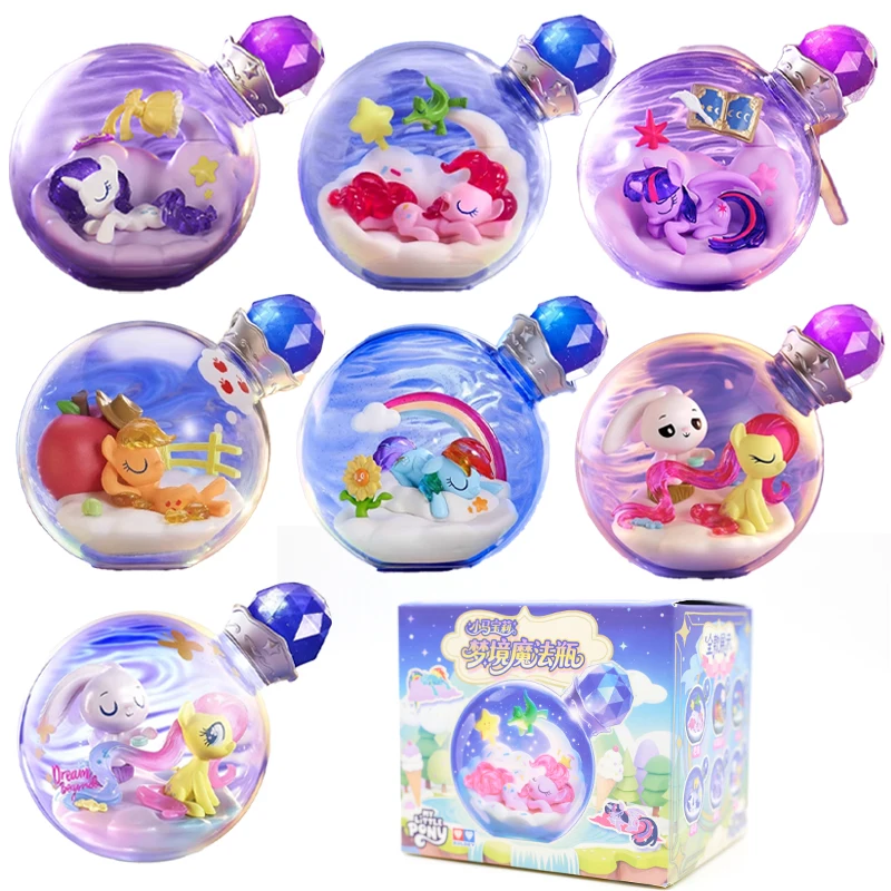 

Подлинные капсульные игрушки My Little Pony Dream Magic Bottle Part Two Twilight Sparkle Fluttershy Rarity Rainbow Dash слепая коробка игрушки