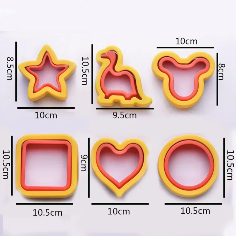 Kitchen Baking Tools Sandwich Cutter And Sealer Set For Children Kids DIY Making Cookies Mold Pancake Maker Embosser Food Molds