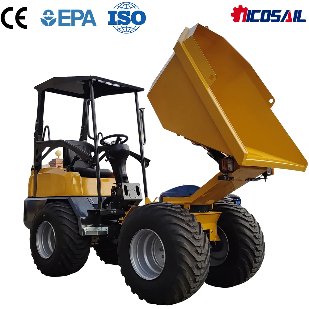 

D130 Compact Hydraulic Tipper Truck Heavy Duty Durable Chassis For Construction Engineering Work