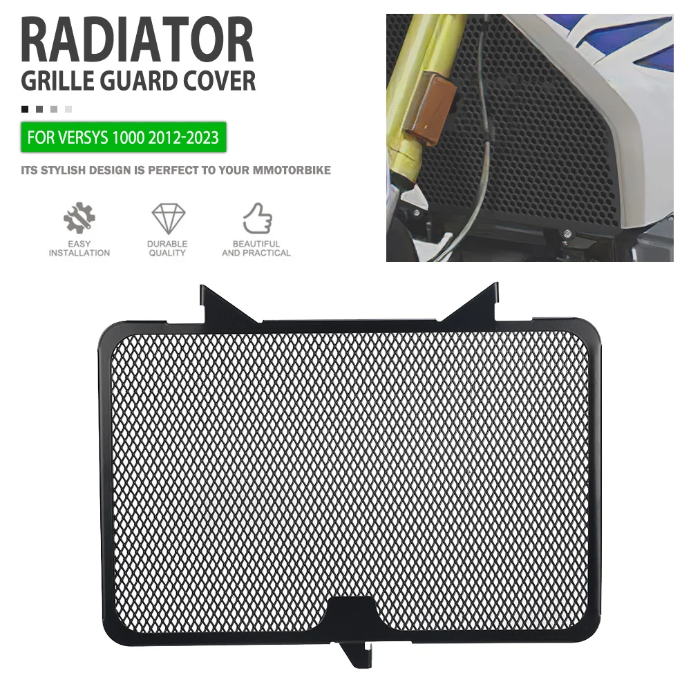 

Radiator Guard For Kawasaki Versys 1000 2012 2013 2014 2015 2016 2017 2018 2019 2020-23 Motorcycle Radiator Grille Cover Protect