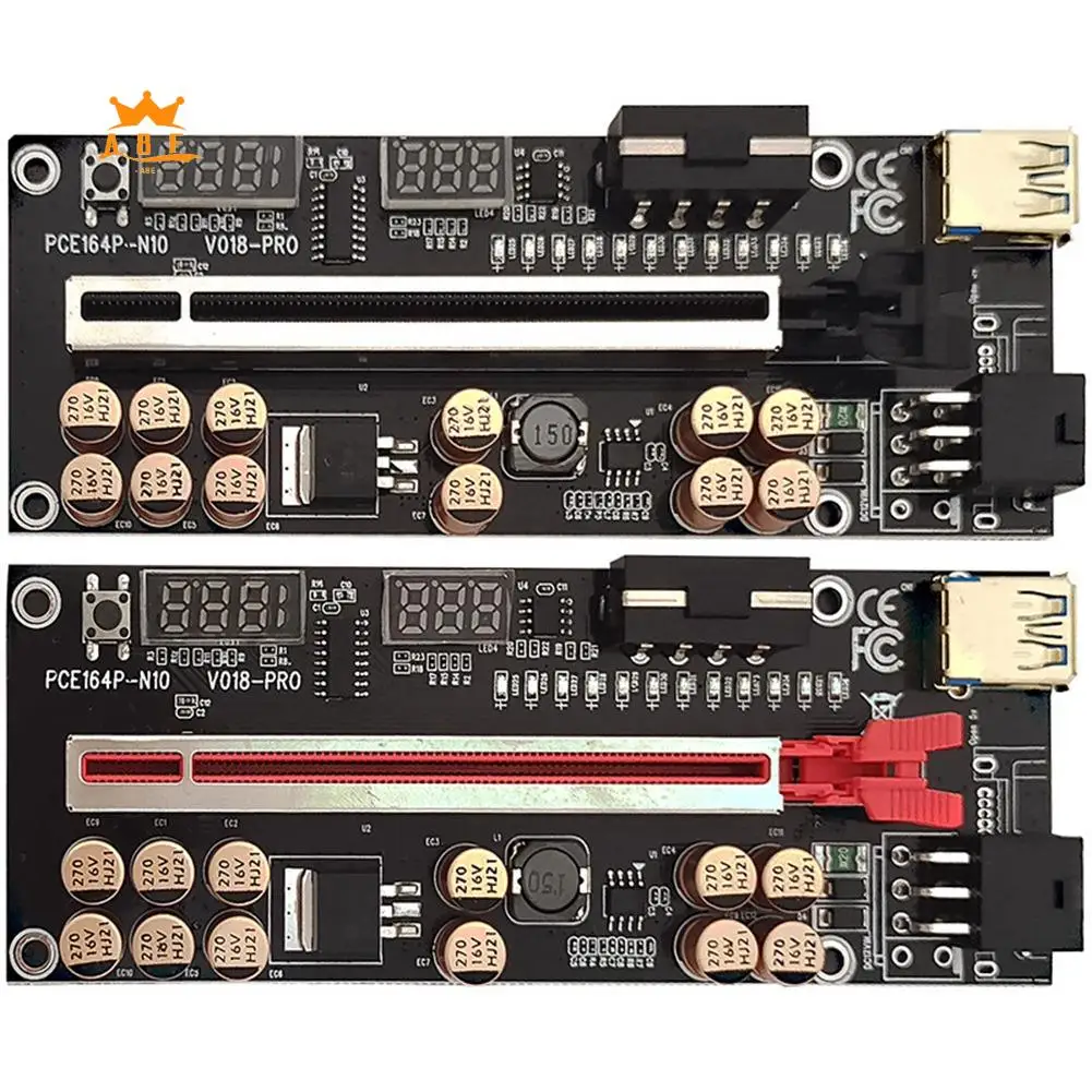 

A08E-VER018 PRO PCI-E Riser Card USB 3.0 Кабель 018 PLUS PCI Express 1X–16X Удлинитель Pcie Адаптер для добычи BTC