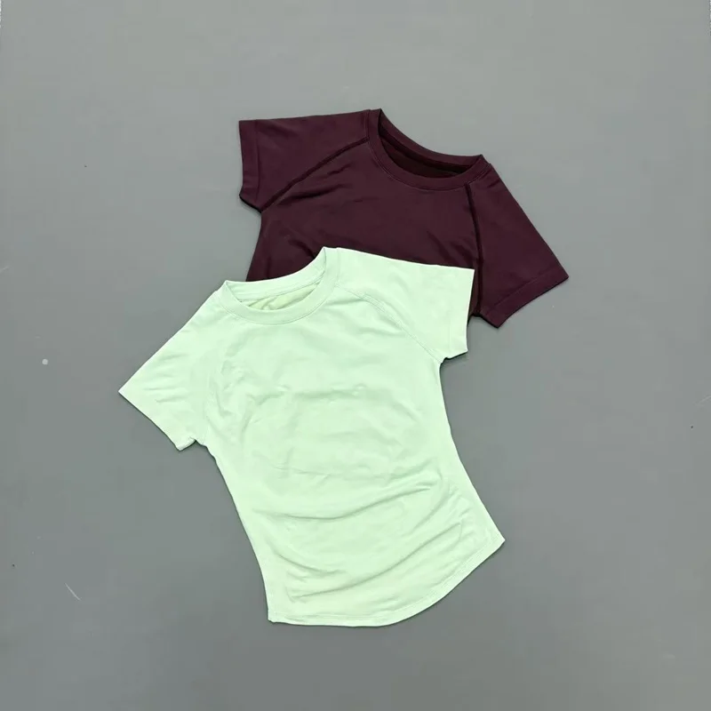 HISTELLO Workout Shirts Women Short Sleeve Soft Lightweight Slim Fit Athletic Tops Gym Fitness Yoga Running Sports Top image 5