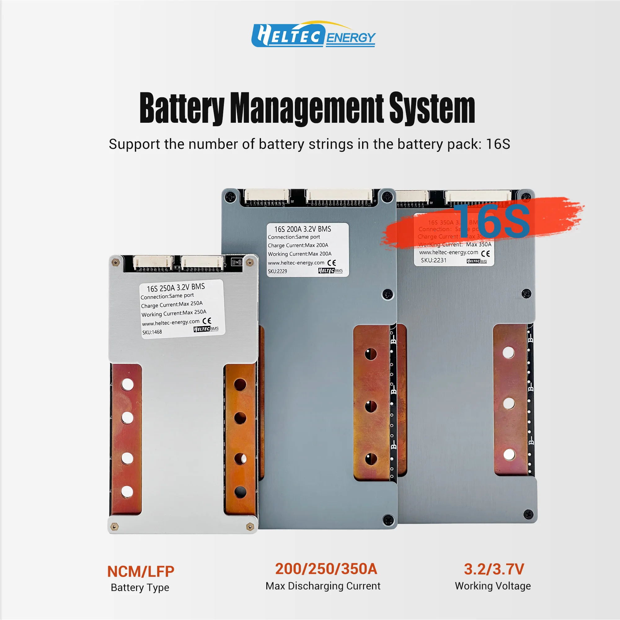 Heltec 200A Bms 16S…