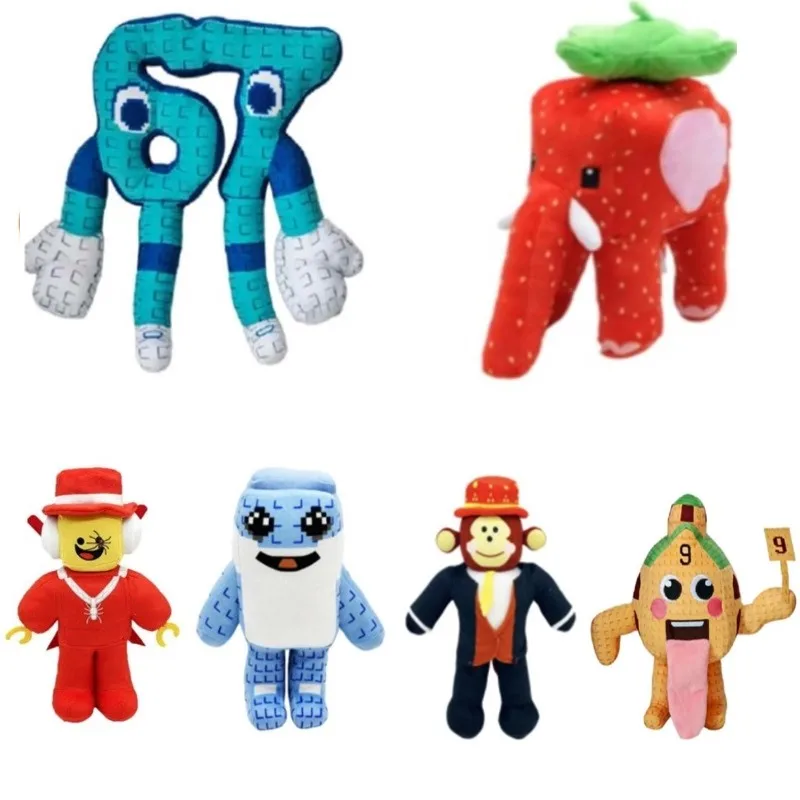 2026 HOT STEAL A BRAINROT Blue No. 67 Plush Toy Cute House Dolls Game Surrounding Blue No. 67 Toys for Kids Christmas Gifts