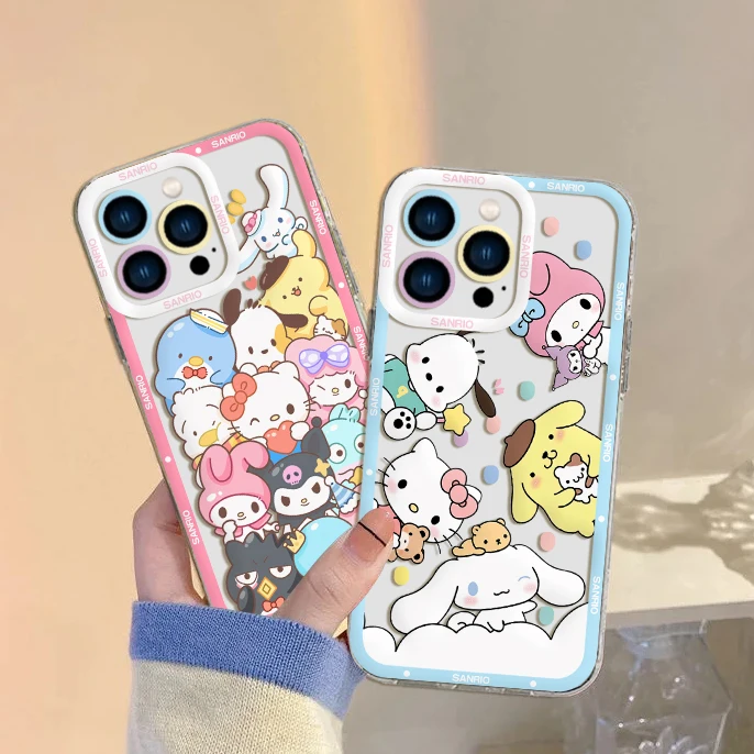 Sanrios Hellos Kittys Cinnamorolls Phone Case For Samsung S24 S23 S22 S21 S20 S10 FE Note20 Note10 Plus Ultra Lite 5GSoft Cover