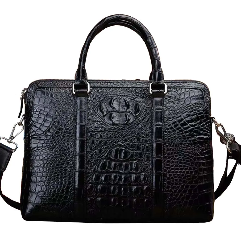 ourui new crocodile bag men handbag  men briefcase single Shoulder strap  Men's bags