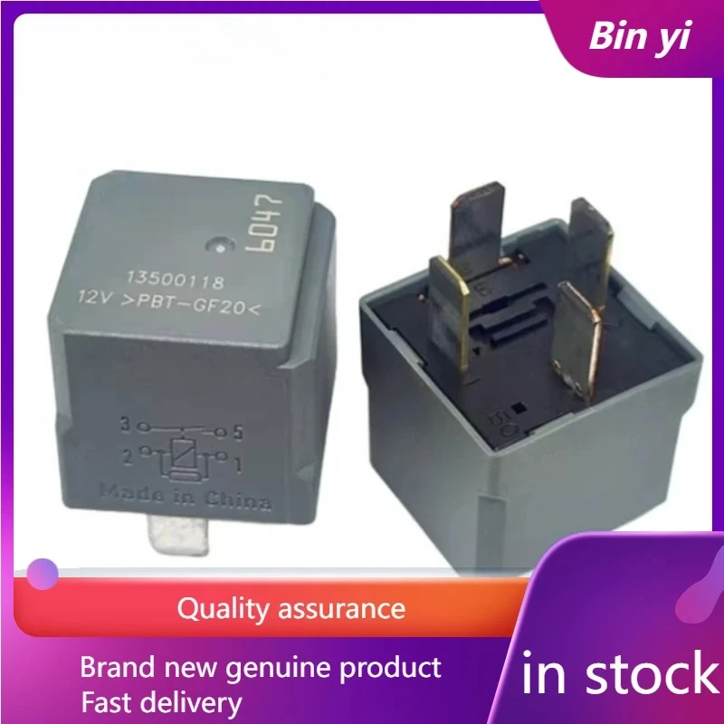 Nuevo 1 unidad/lote 13500118 PBT-GF20 Caja de fusibles automotriz con relé 12V 4 pines