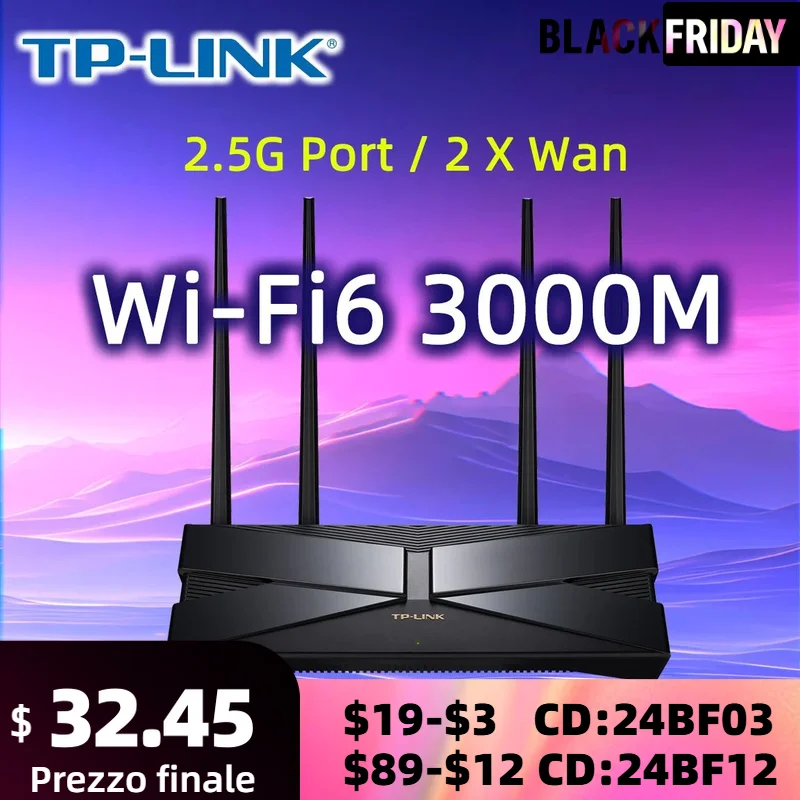 TP-LINK AX3000 Dual-band Wi-Fi6 Wireless Router MESH 2.5G RJ45 160MHZ 11ac/ax TL-XDR3040 Wifi Booster 3000Mbps Hotspot Repeater