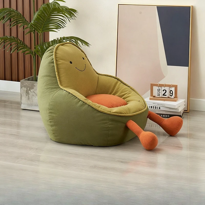 Avocado Lazy Sofa Chair for Living Room Bedroom Kids Reading Rest Stool Ins Style