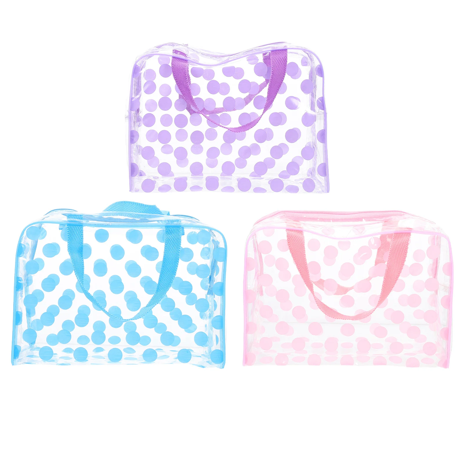 

Portable Containers Large Capacity PVC Pouches Travel Zippered Bags Toiletry Storage Makeup Bag Waterproof Wash Bag For
