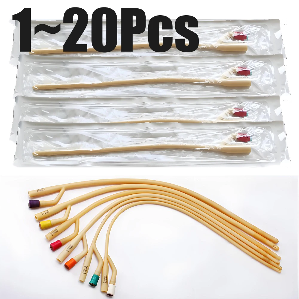 

Disposable Double Way Latex Urethral Catheters Medical Sterilized Foley Inserted Urine Catheter with Valve for Urinary Drainage