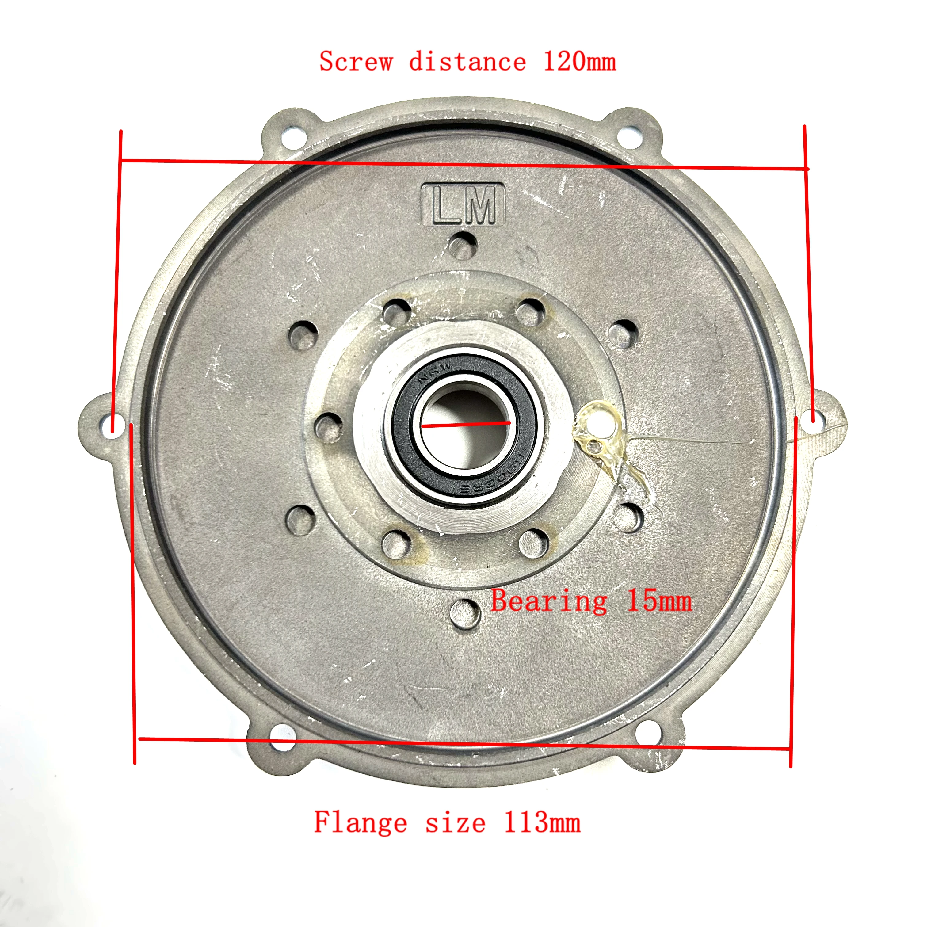 Cubierta de rueda libre para Motor de cubo de engranaje, pieza de repuesto, rosca de tornillo, carcasa de aleación trasera para reemplazo, 250W, 350W