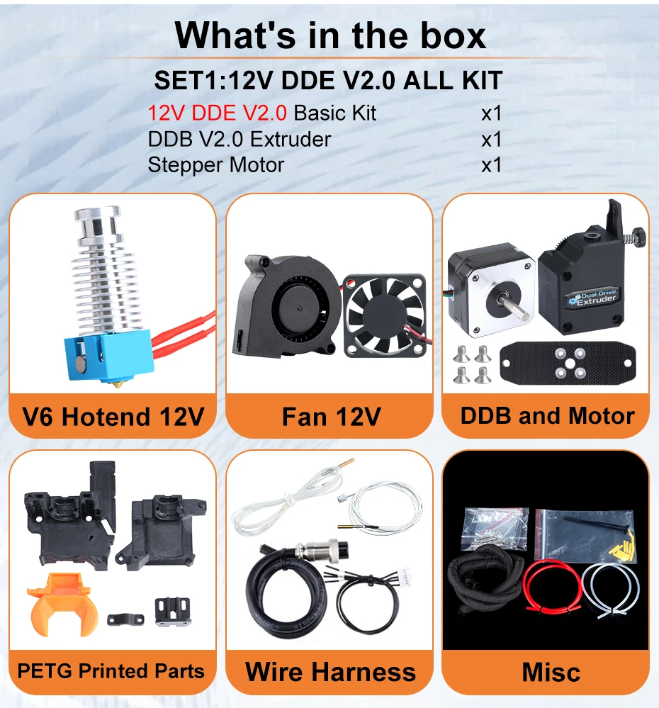 Trianglelab DDE V2 Direktantrieb-Extruder-Upgrade-Plan für Creality Ender-3 CR10 Serie 3D-Drucker, kompatibel mit TD6 HOTEND – Detail 13