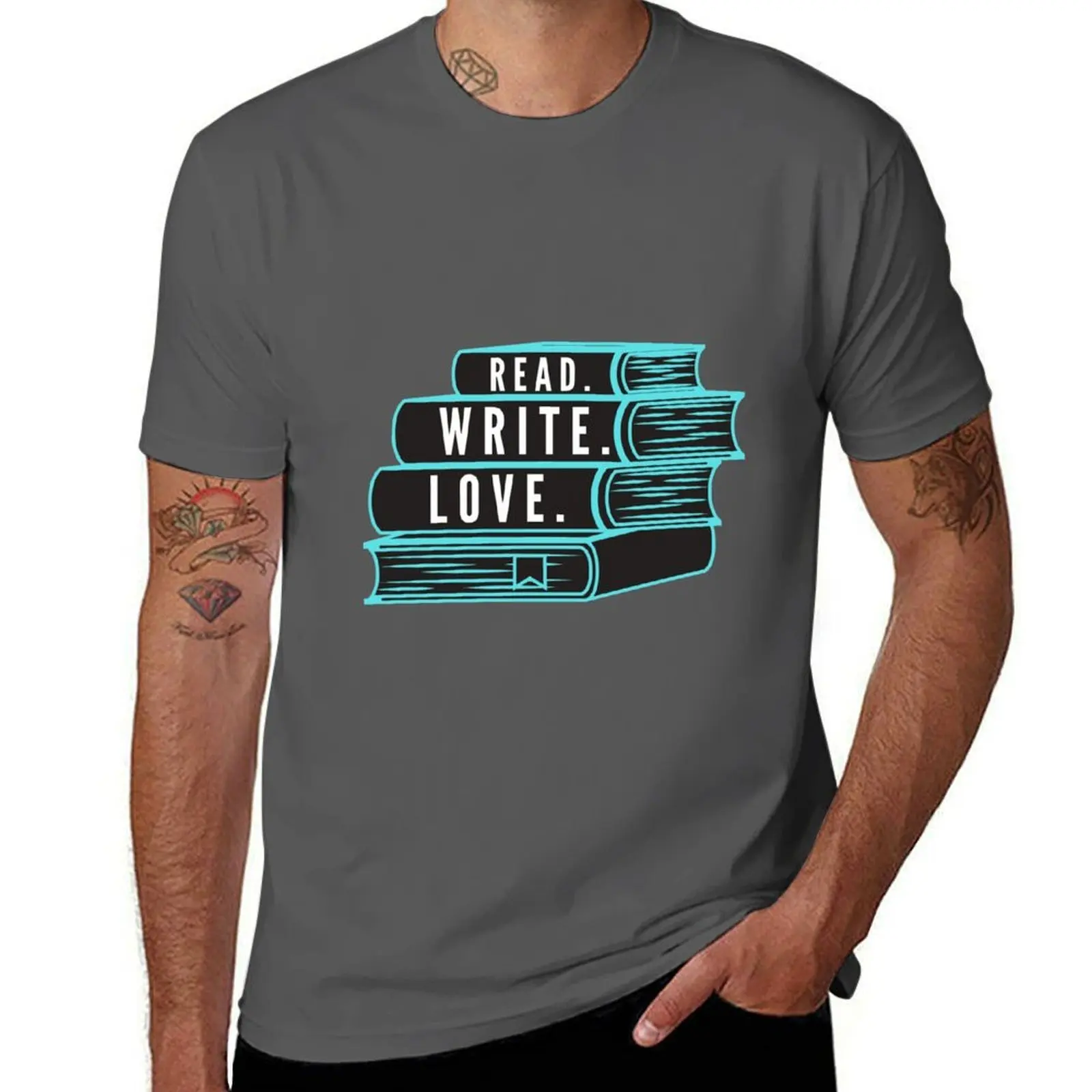 

Read. Write. Love. T-Shirt t shirts for man cotton soft t shirt personalised T-Shirt