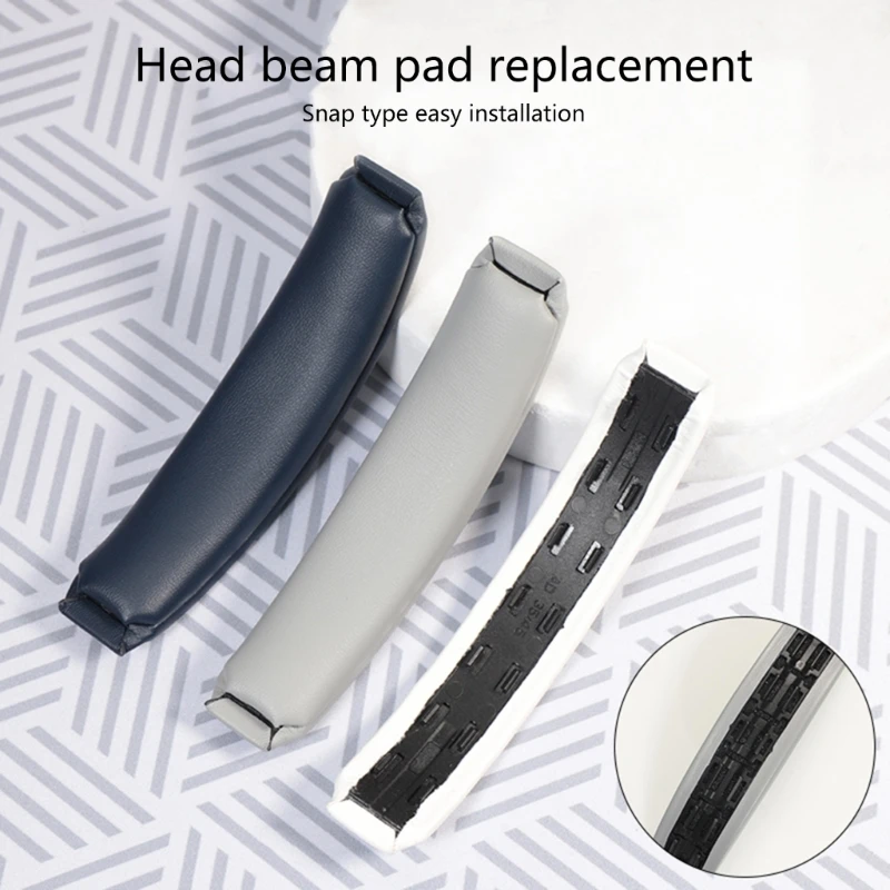 Replacement Headband Cushion Repair for QC35 II Headphone Comfortable Headset Protein Leather Head Beam Pad E74A