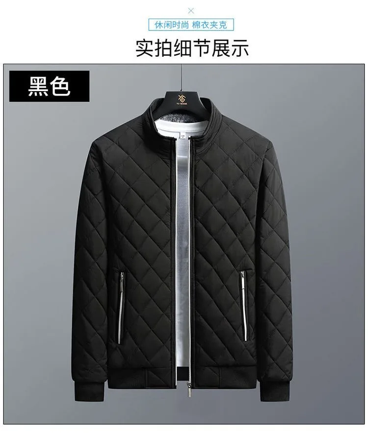 2026 Men's Thick Warm Bomber Jacket Coats Autumn Winter Fleece Lined Casual Jacket for Men Slim Fit Winter Clothing Parkas 5XL