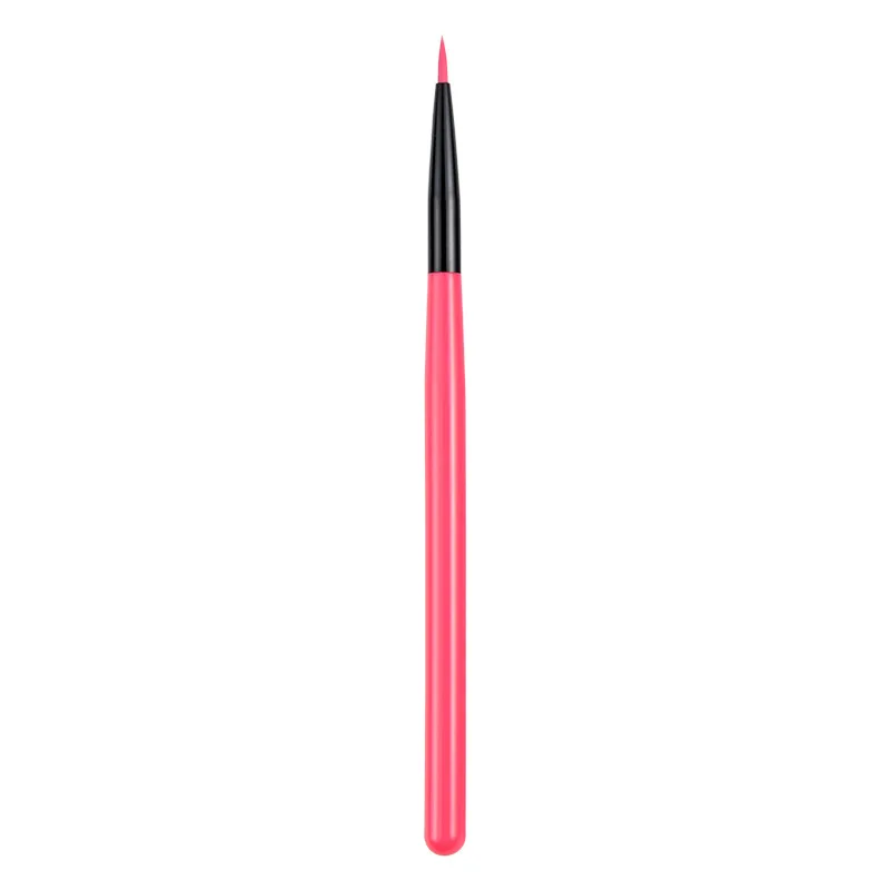Nail Art Design Painting Polish Brush UV Gel Nail Draw Pen Tools Round Head Red Handle