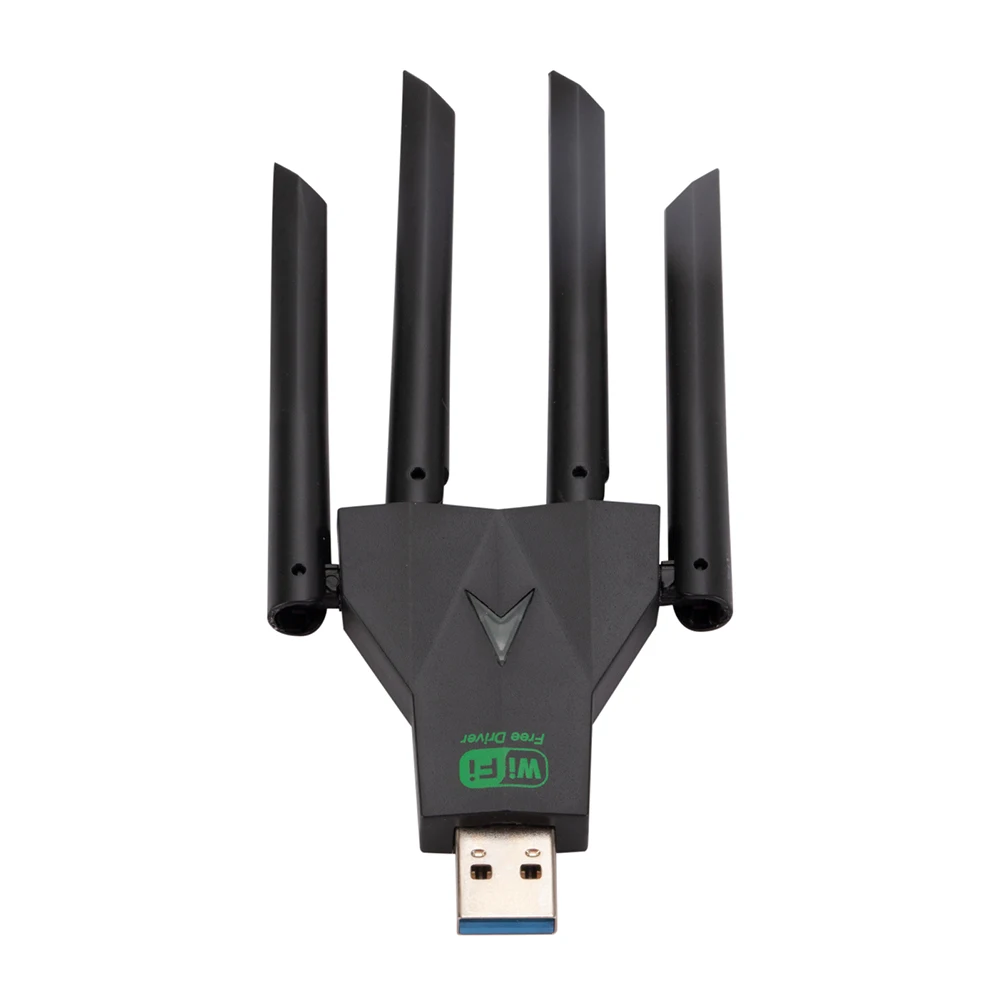 1300 Мбит/с Wi-Fi USB-адаптер двухдиапазонный 2,4/5,8 ГГц USB 3.0 Wi-Fi-ключ 4 антенны беспроводной приемник WiFi-адаптер для ПК/ноутбука