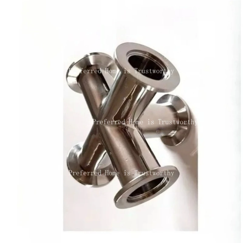 Suitable for KF16, KF25, KF40, KF50 Vacuum Five Way Six Way 304 Stainless Steel Vacuum Tube Joint 1 Piece