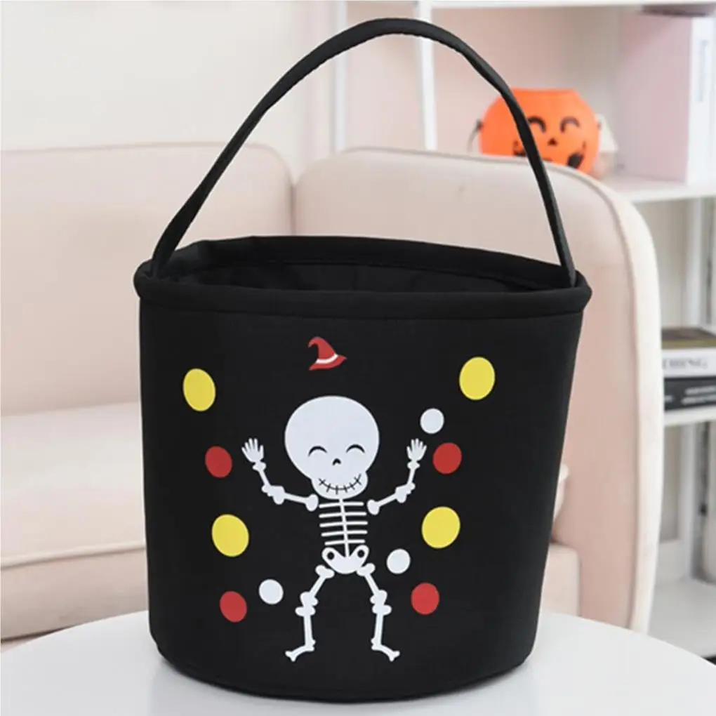 Многоразовые корзины для Хэллоуина, украшение в виде гномов на Хэллоуин, удобные для ношения, корзины с героями мультфильмов на Хэллоуин No 5