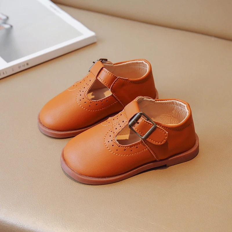 Korean-Inspired Spring/Summer Footwear: Adorable & Elegant Girls' Shoes with Soft, Non-Slip Leather Soles