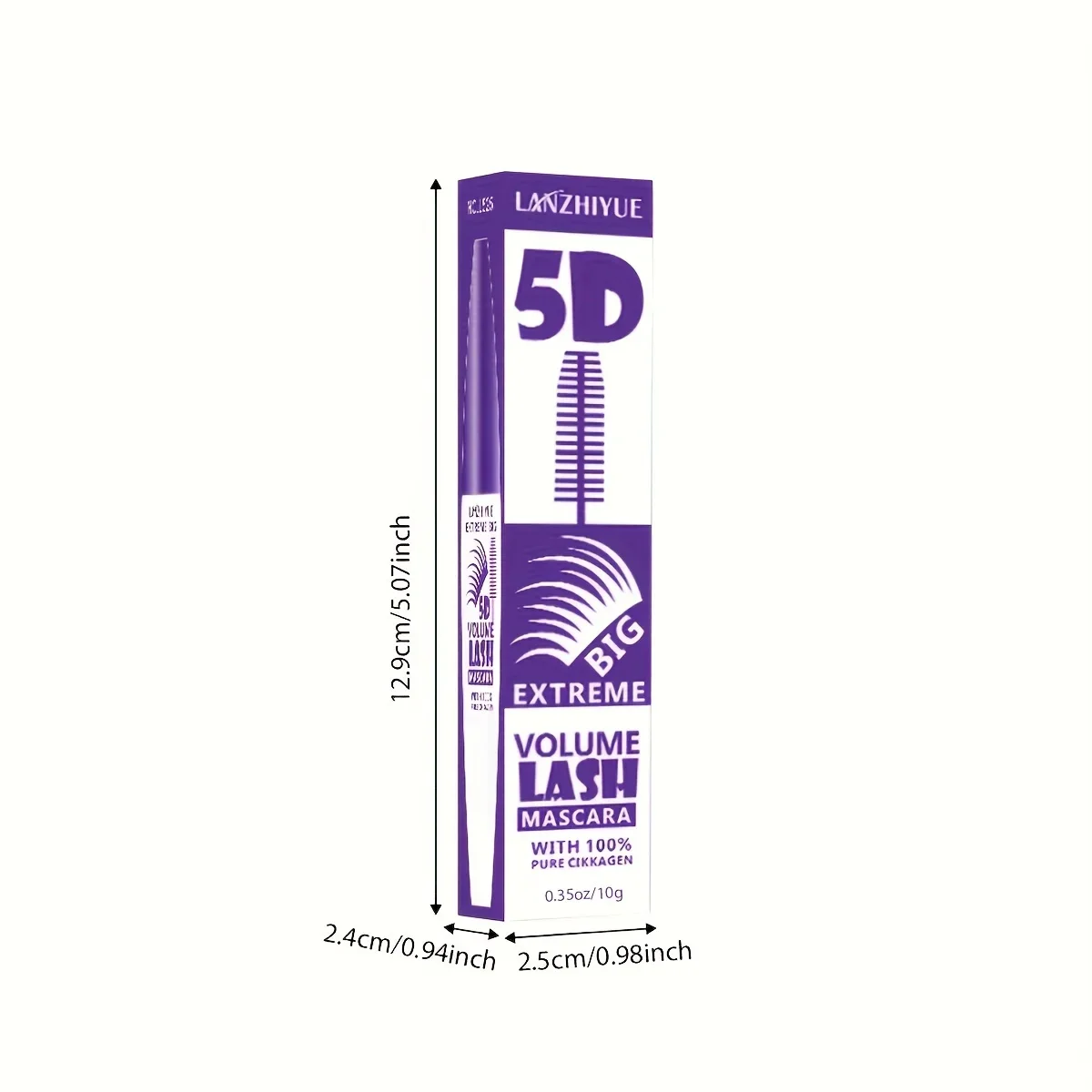 5D Extreme Volume Lashมาสคาร่า,กันน้ําและยาวนาน,ธรรมชาติหนาและCurling Eyelash Extension