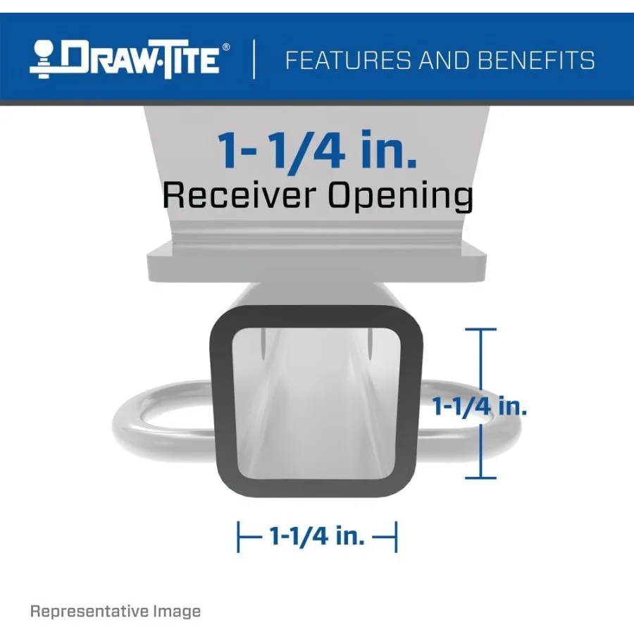 Kelas 1 Trailer Hitch 11 4 Inch Square Receiver Kompatibel dengan Model Honda Civic Silakan Periksa Aplikasi Kendaraan