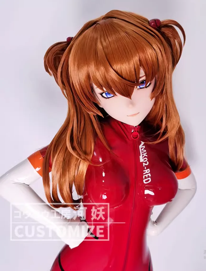 C-58-65 personalizza Full Head Resin Cartoon Cosplay personaggio giapponese Anime Role Play Crossdress Kigurumi Mask con guscio posteriore