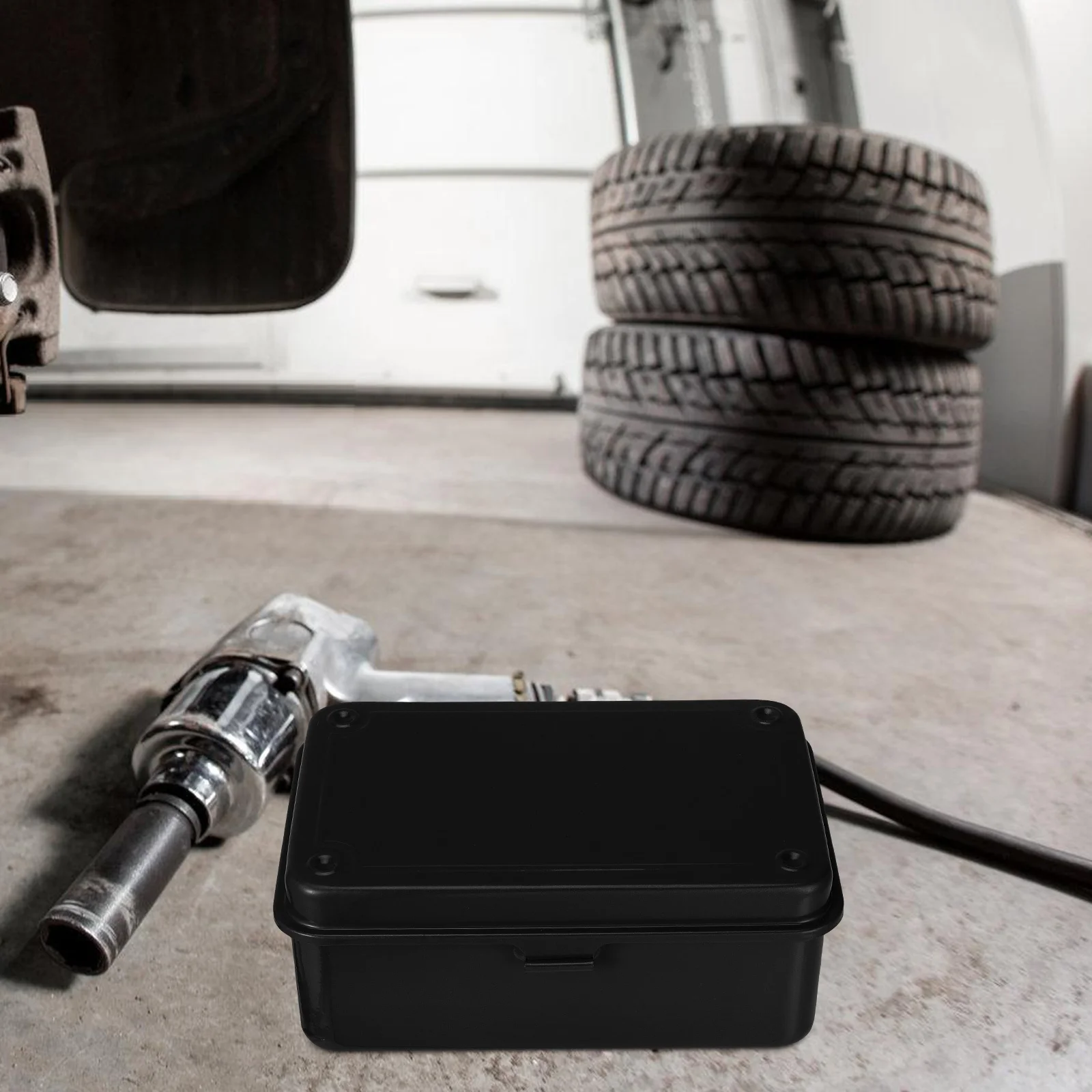 صندوق أدوات صغير صندوق أدوات معدني عتيق منظم تخزين حديد عالي التحمل لأدوات إصلاح المنزل أداة مسامير الأظافر #1