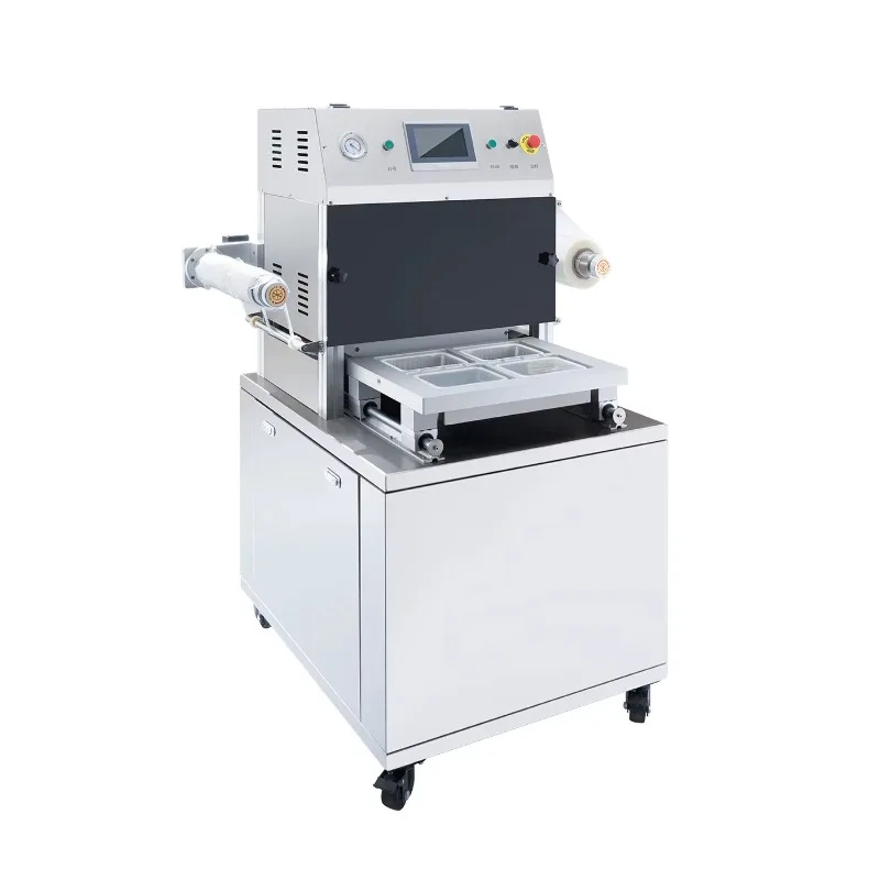 Vacuum Tray Sealer Gas Replacement Machine for Frozen Prepared Food Tray Packaging