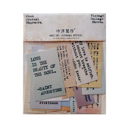 Retro Color Life Motto Typewriter Stickers Travel Journal Craft Paper Card Scrapbooking Craft Diary Album Decorative