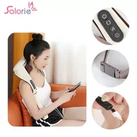 Electric Neck Back Massager Shiatsu Shoulder Kneading Massage Pillow Trapezius Wireless Neck Cervical Leg Muscles Massage Shawl