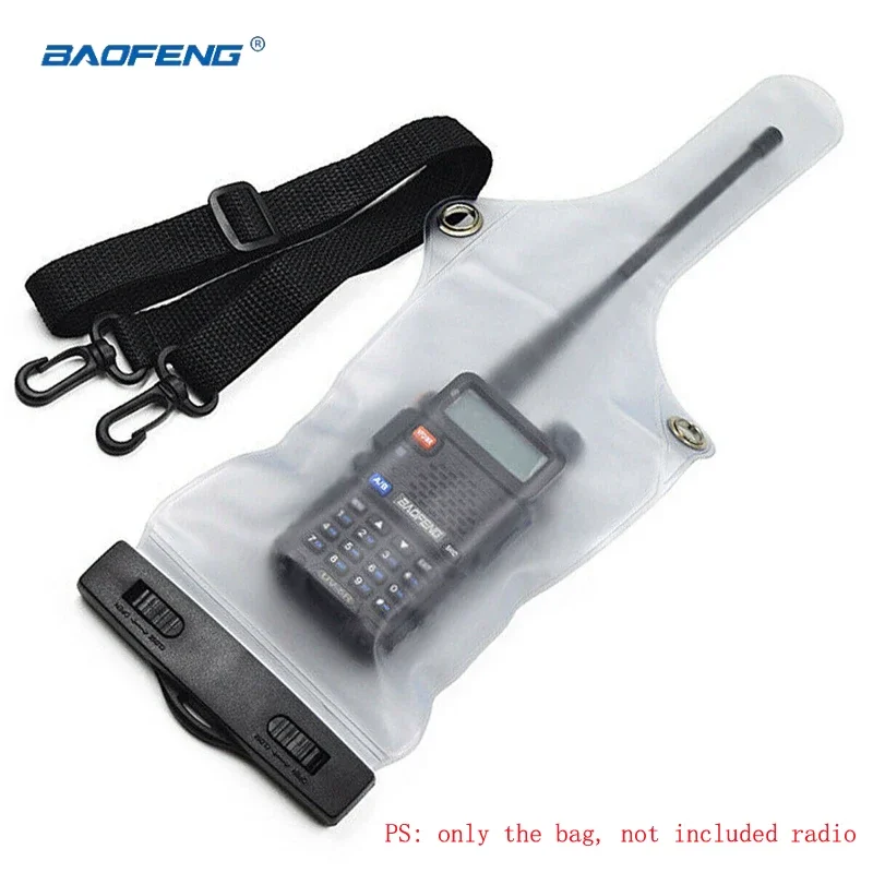 Walkie Talkie Universal Waterproof & Dust-proof Protective Cover for Baofeng Kenwood ICOM TYT Wouxun Full Protector Cover Holder