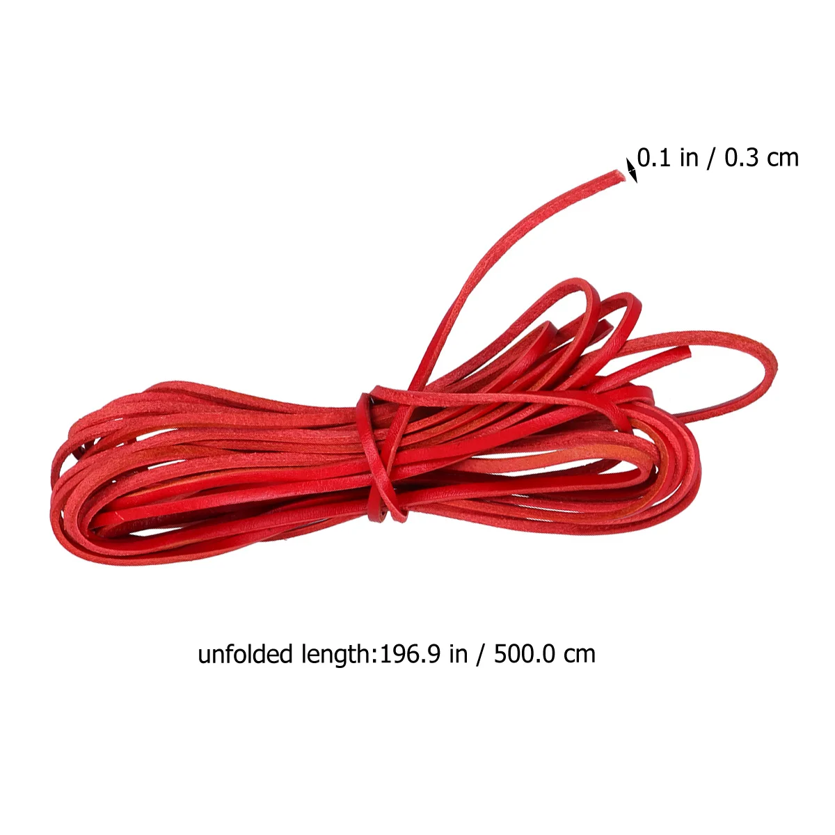 

5 Meters Cowhide Cord Flat Smooth for Jewelry Making Supplies Strong Flexible Bracelet Necklace Macrame Rope Red