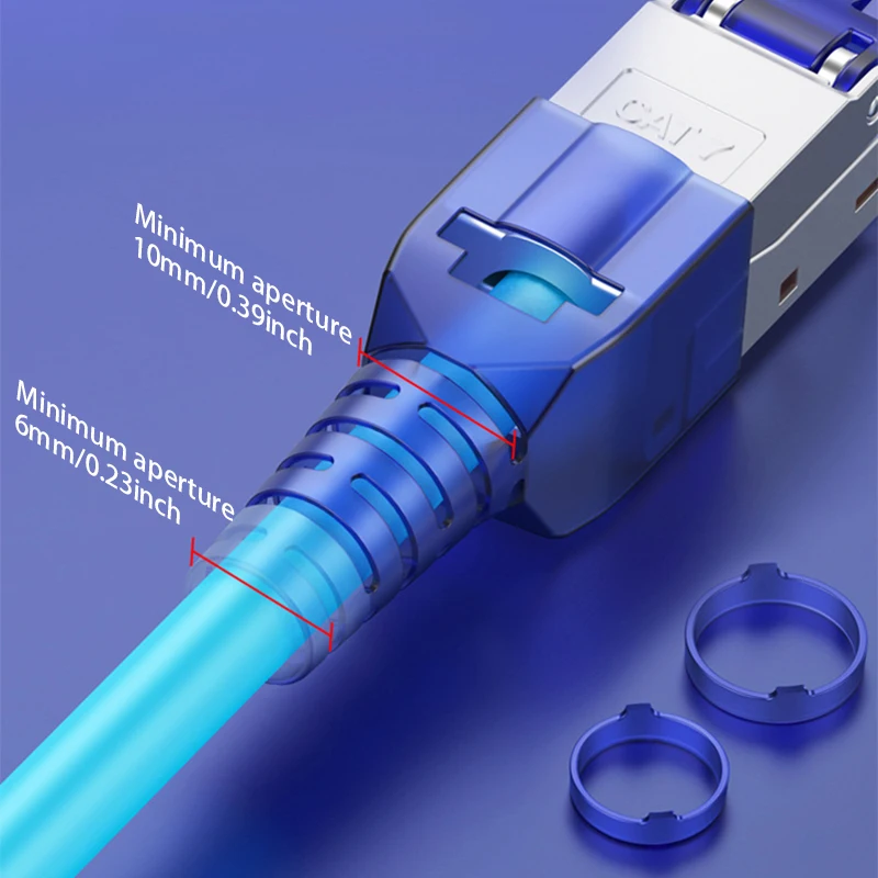 YYTCG 1 szt. Złącze Cat7 RJ45 do sieci RJ 45 zaciskarki Cat8 modułowa głowica kabel Ethernet wtyczka