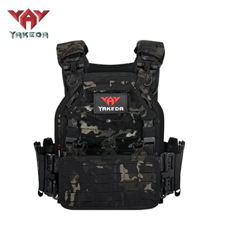 yakeda 1000D Nylon Durable Tactical multi-cam Tactical vest plate carrier vest Tactical vest Hunting vest Protective vest