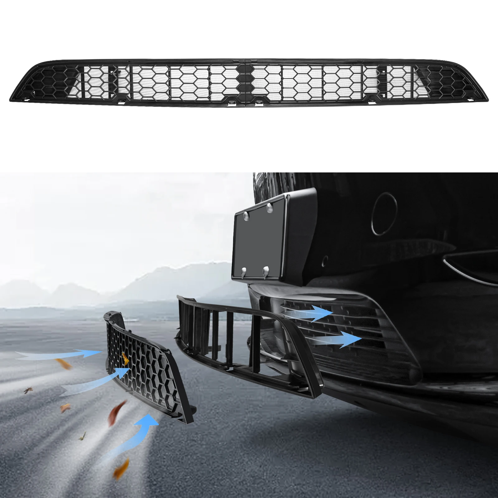 

Grille Mesh Inserts for Tesla Model Y 2021-2025 Front Air Inlet Vent Grille Cover Replacement for Tesla Model Y Accessories