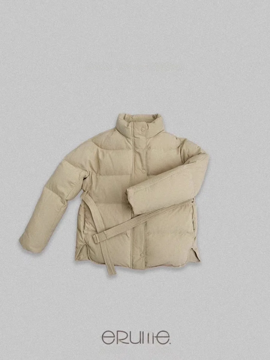 معطف نسائي من Orta Puffer Jaet بياقة واقفة فضفاض دافئ للخبز ملابس خارجية متعددة الألوان غير رسمية للتنقل معطف Sle Du down