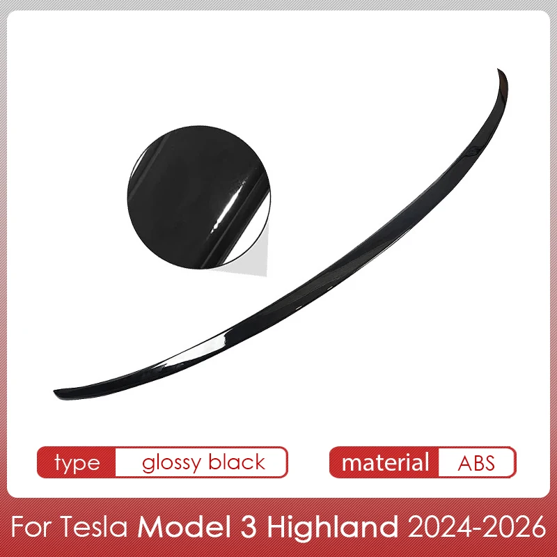 Spoiler voor Tesla Model Y Juniper Accessoires Spoilers Vleugels voor Tesla Model 3 Highland Accessoires 3/Y 2017-2026 ABS Materiaal