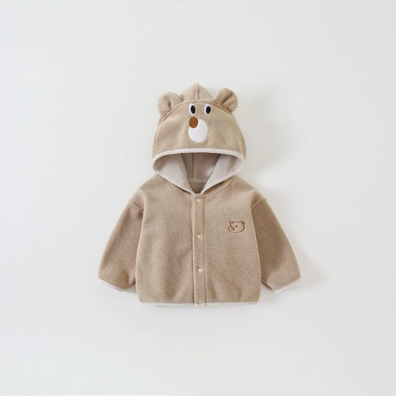 

New Autumn Winter Baby Boys Clothes Children Thick Warm Hooded Jacket Toddler Girls Clothing Fashion Kids Coat Infant Tracksuits