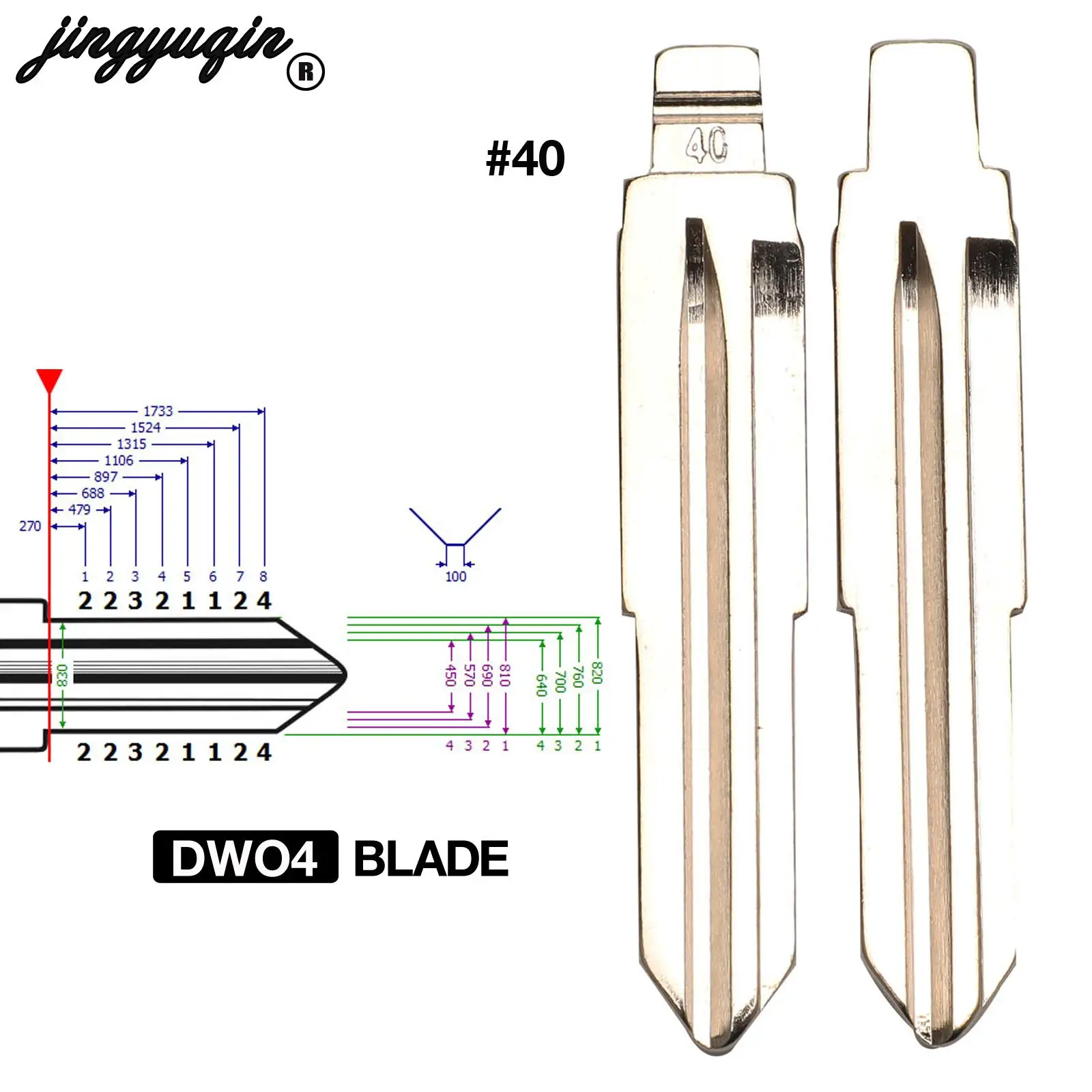 jingyuqin 10szt Do Opel Chevrolet Lefeng Do Buick Zamiennik Flip Zdalny kluczyk samochodowy DWO4R DWO4 HU46 YM28 Blade Fob