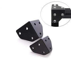 4pcs 3030 M6 4040 M8 Right-angle Outer Connecting Plate, Black Cast aluminum Joining Plate, Industrial Aluminum Profile CNC 3D