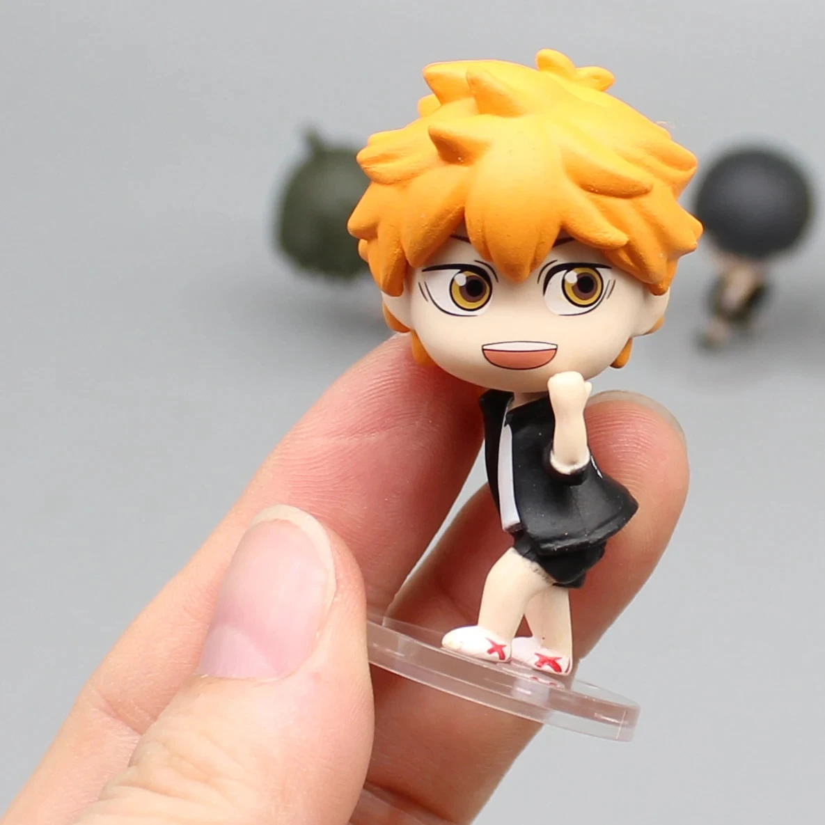 5.5cm 4pcs Set Anime Haikyuu Action Figure Hinata Shoyo Tobio Kageyama Capsule Toy Figurine Model Doll Collection Statue Gift