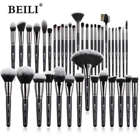 Luxury Black Makeup Brush Set BEILI
