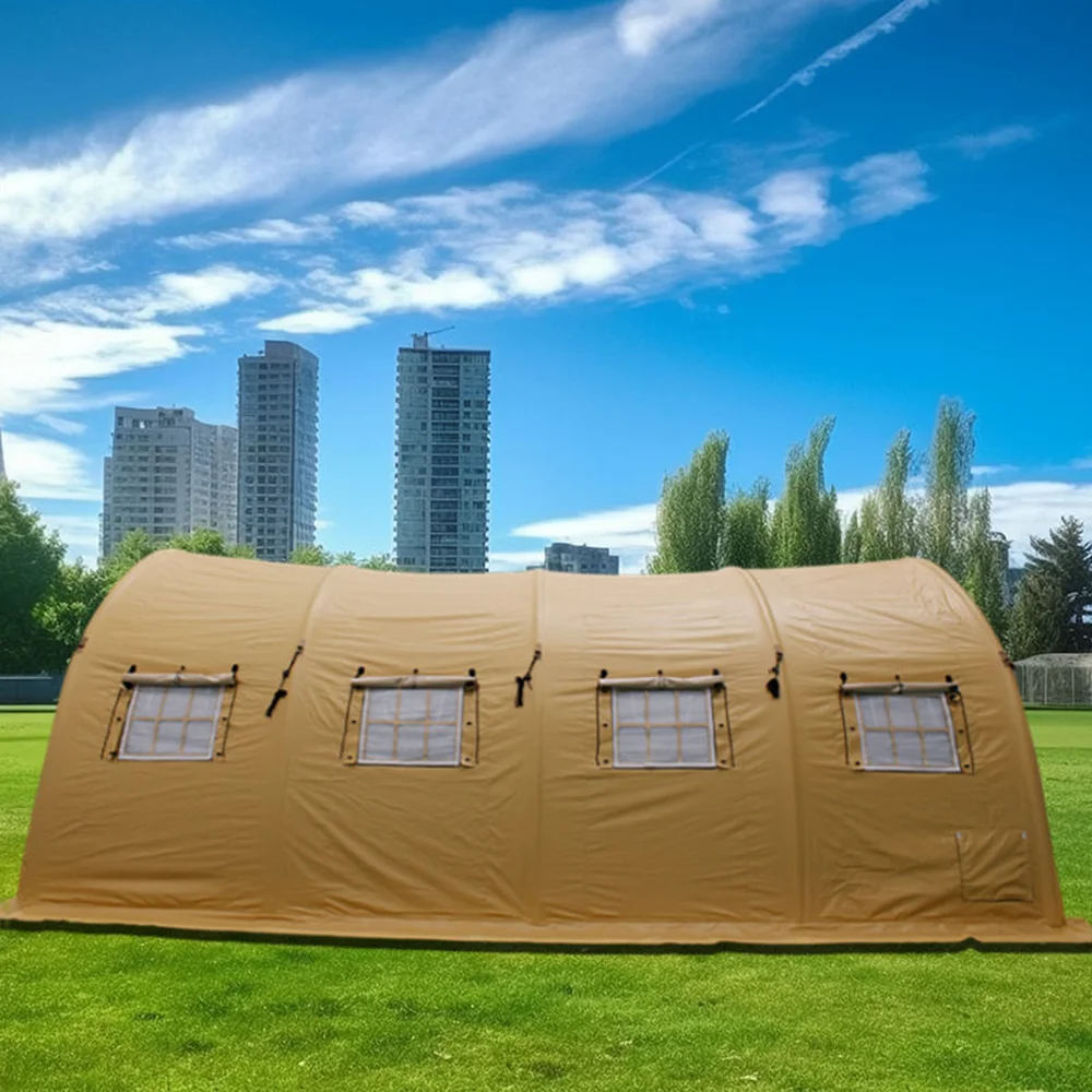 

Premium Quality Windproof Air Tent Flame Retardant High Pressure Large Outdoor Big Blowup Emergency Red Cross Inflatable Tent