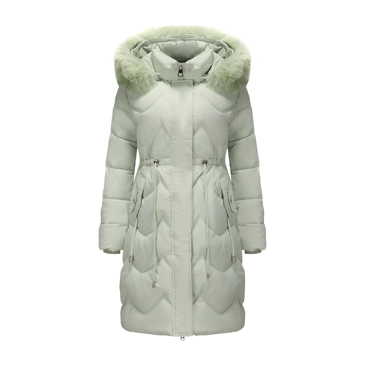 Jaquetas de inverno femininas casacos roupas femininas tamanho grande gola de pele comprimento médio outerwears estofamento puffer jaqueta parkas
