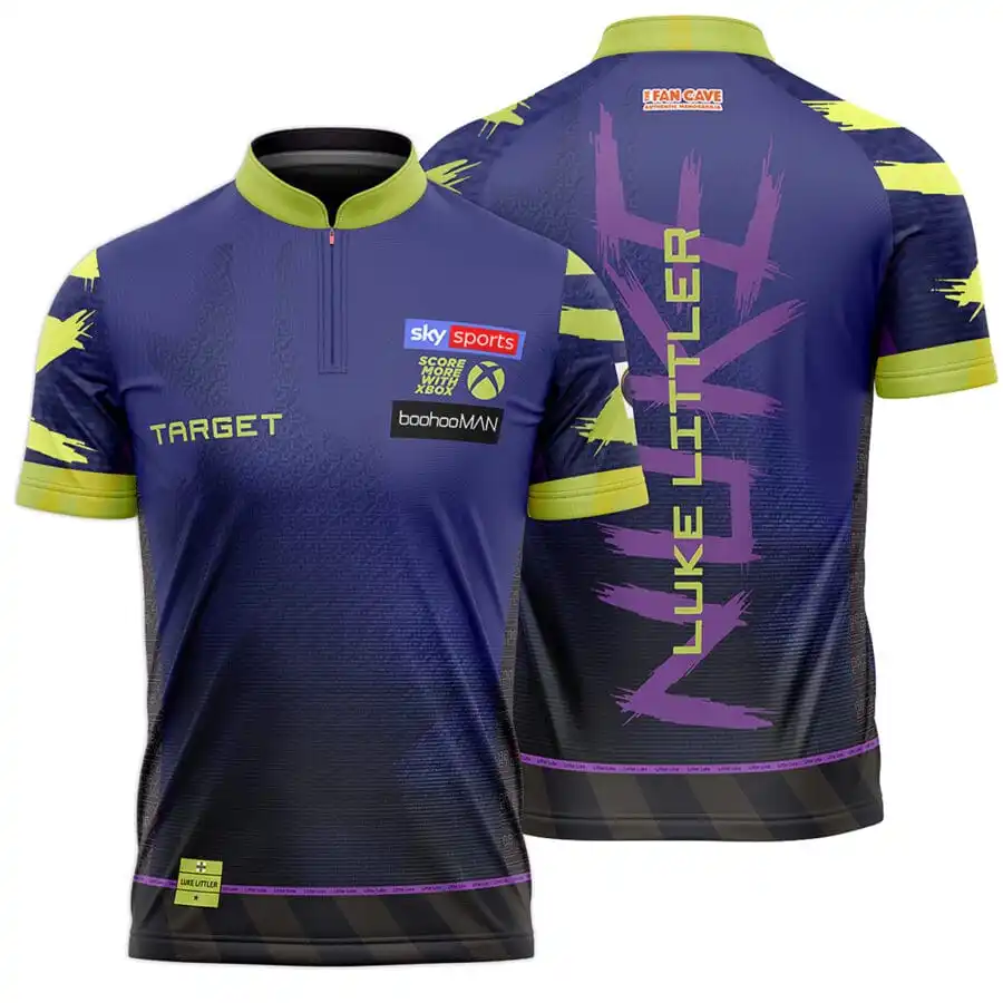 2026 PDC Luke Littler Darts Jersey“The Nuke” Men Round Neck 3D Printed T-shirt Short Sleeve Sportswear Casual Tee Tops Fan Gift image 2