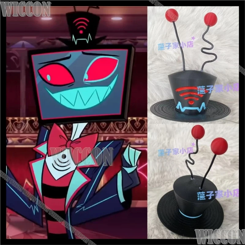 

Vox Black Hat Anime Hassbin Cosplay Costume 3D Printed Prop Cute Kawaii Gifts Man Cos Woman Gifts Halloween Festival Outfit Cos