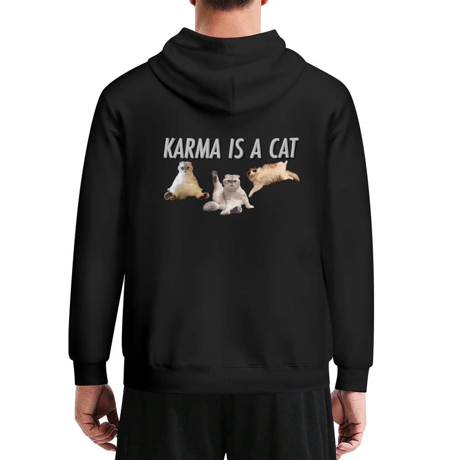

karma is a cat meredith olivia benji swift Hoodie anime clothing fashion men mens clothing blouse big size hoodie